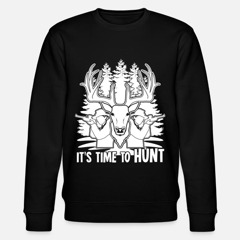 Hunters Hunting Hunter - Stanley/Stella CHANGER Unisex Organic Sweatshirt - black