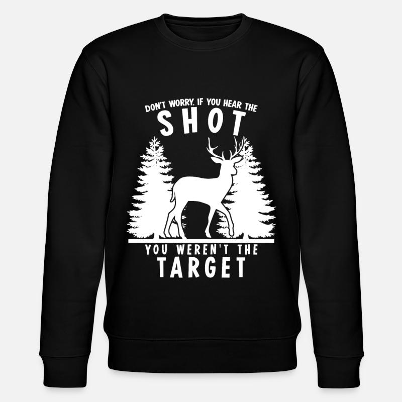 Hunters Hunter Hunting - Stanley/Stella CHANGER Unisex Organic Sweatshirt - black