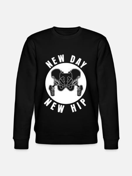 Double Hip Implant hip surgery - Stanley/Stella CHANGER Unisex Organic Sweatshirt - black