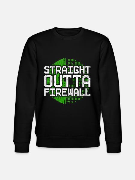 Programmierer Straight Outta Firewall - Stanley/Stella Unisex Bio-Sweatshirt CHANGER - Schwarz