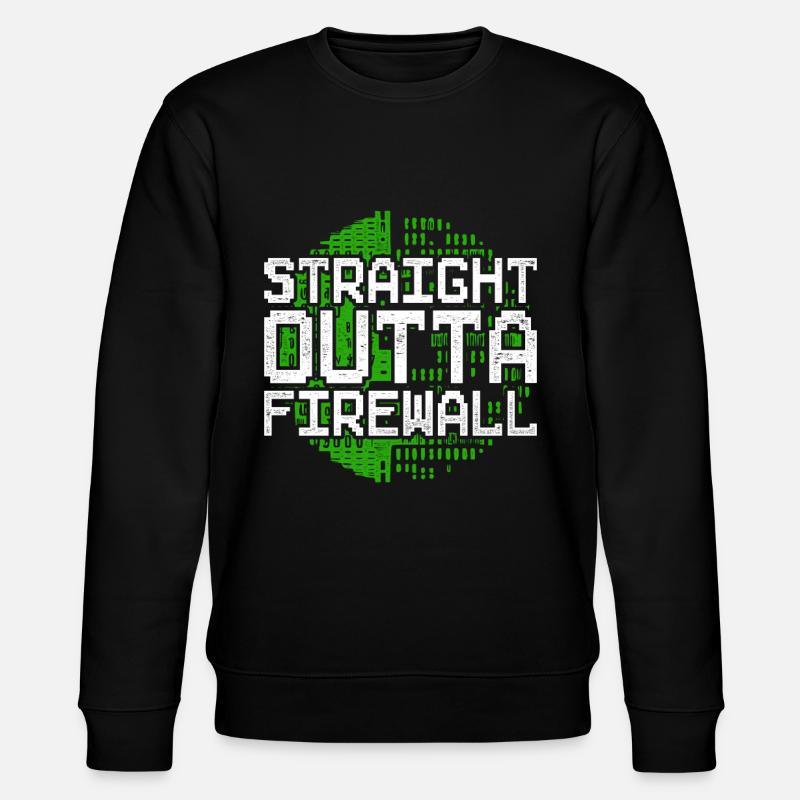 Programmierer Straight Outta Firewall - Stanley/Stella Unisex Bio-Sweatshirt CHANGER - Schwarz