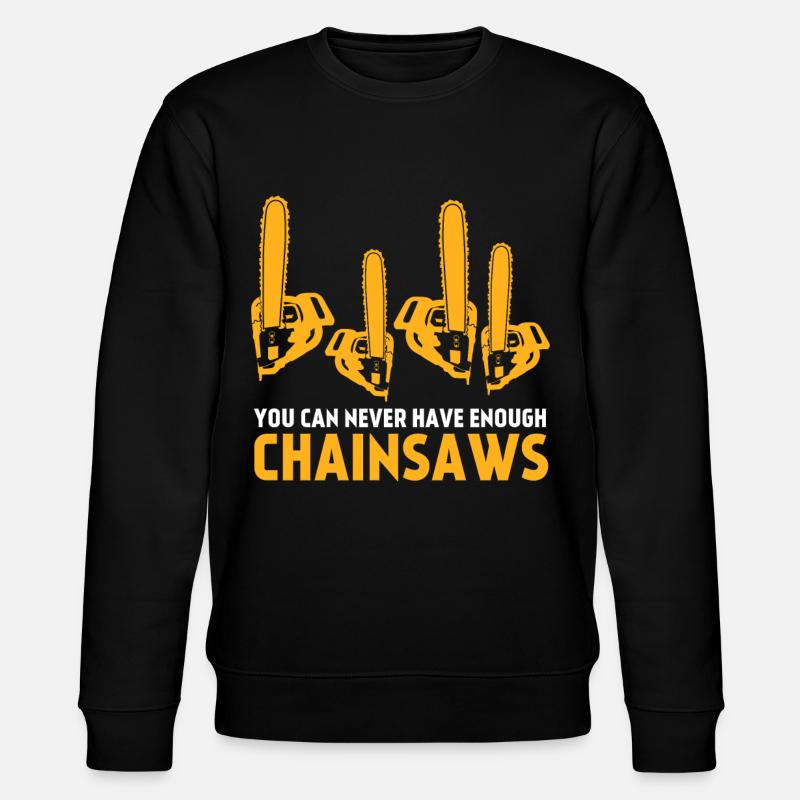 Chain Saw Joke Chainsaw - Stanley/Stella Unisex Bio-Sweatshirt CHANGER  - Schwarz