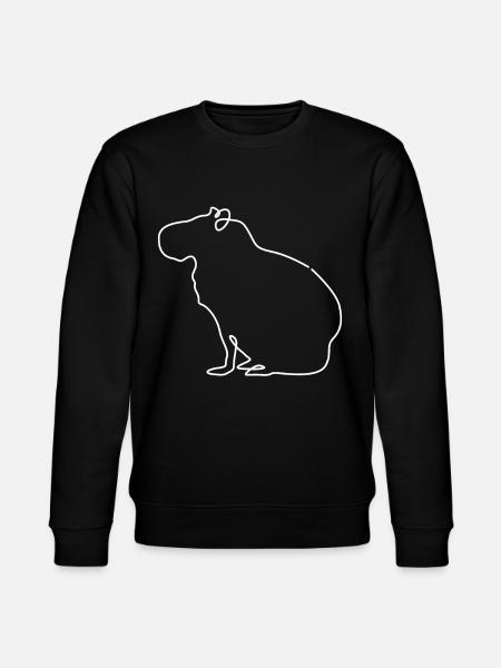 Capybara - Stanley/Stella Unisex Bio-Sweatshirt CHANGER  - Schwarz