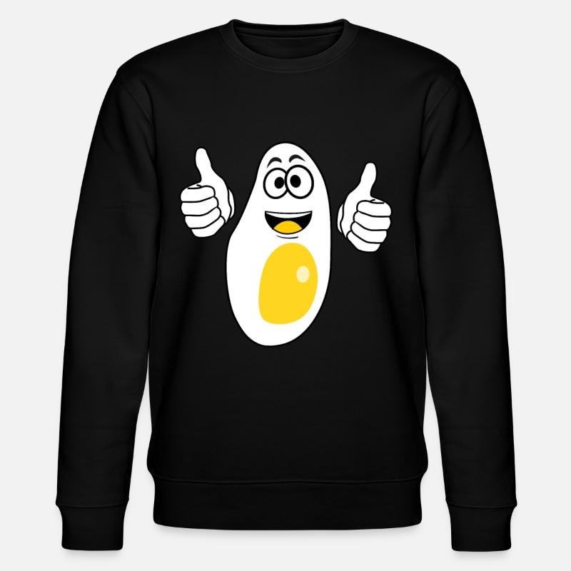 Eggs Fried Egg - Stanley/Stella CHANGER Unisex Organic Sweatshirt - black