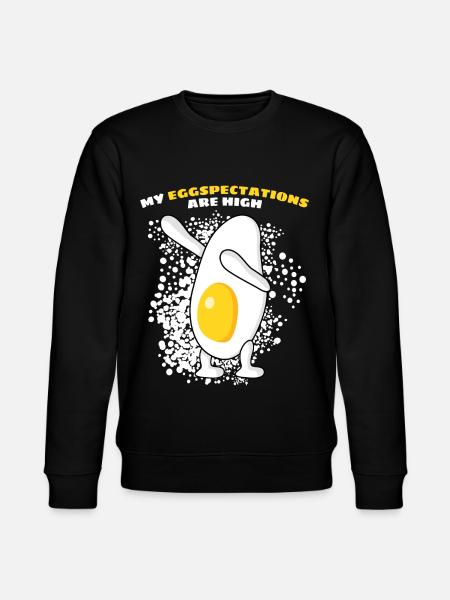 Eggs Fried Egg - Stanley/Stella CHANGER Unisex Organic Sweatshirt - black