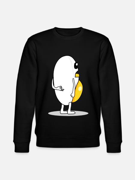 Egg Protein Circle Game Eggs - Stanley/Stella CHANGER Unisex Organic Sweatshirt - black
