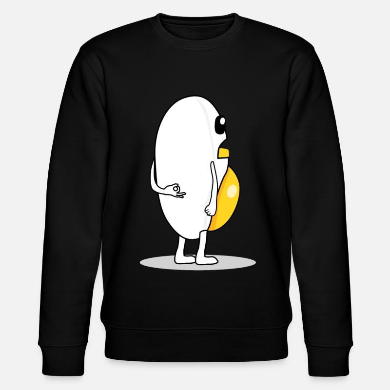 Egg Protein Circle Game Eggs - Stanley/Stella Unisex Bio-Sweatshirt CHANGER  - Schwarz