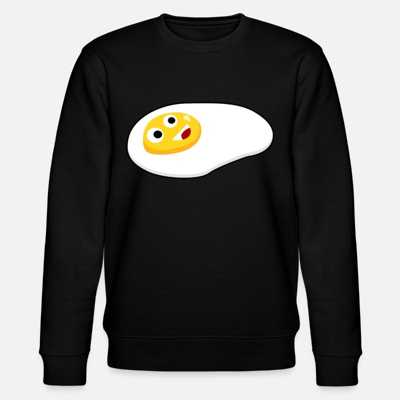 Eggs Happy Egg - Stanley/Stella Unisex Bio-Sweatshirt CHANGER  - Schwarz