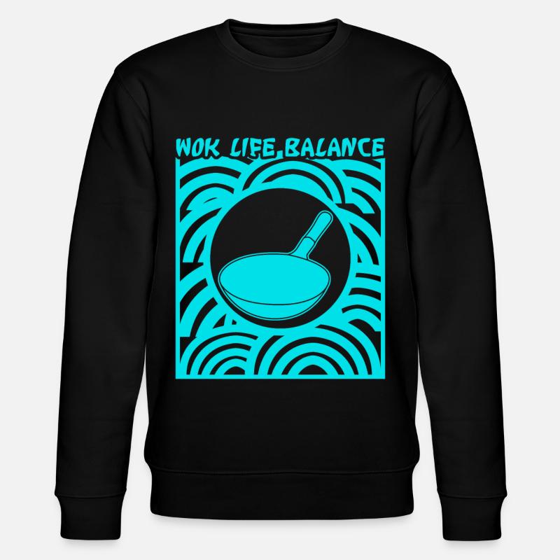 Wok Pan - Stanley/Stella Unisex Bio-Sweatshirt CHANGER  - Schwarz