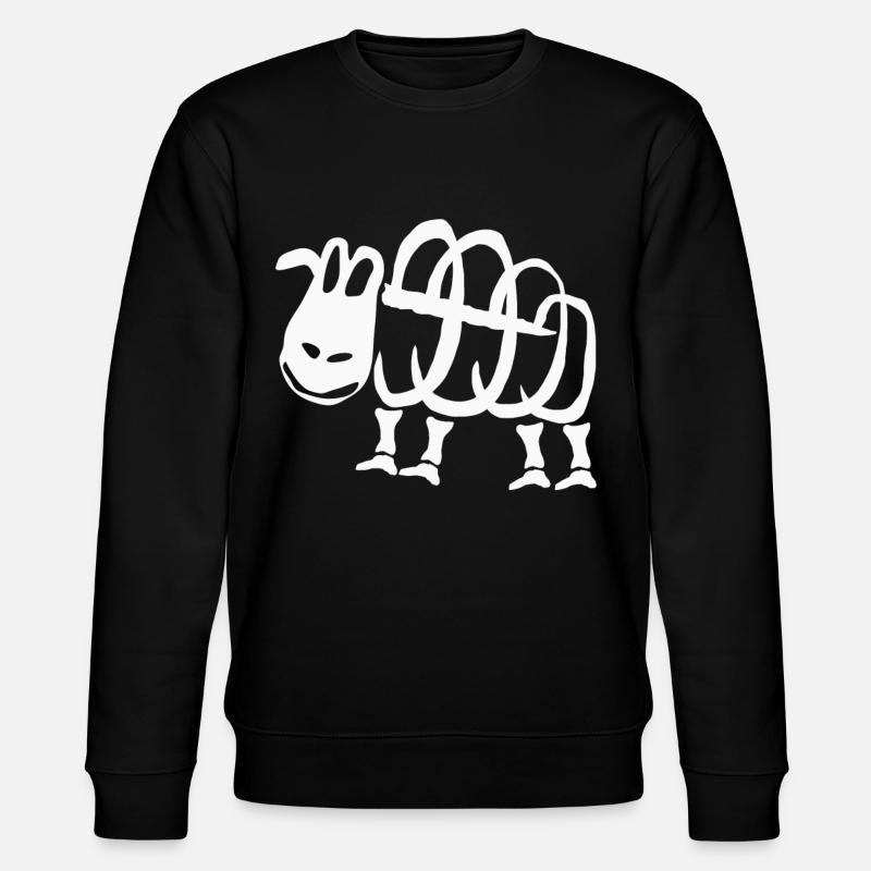 Sheep Skeleton - Stanley/Stella CHANGER Unisex Organic Sweatshirt - black