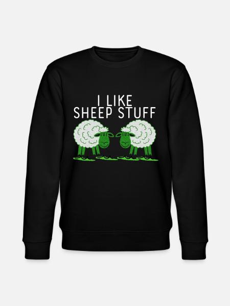 Sheep Joke Cheap Stuff - Stanley/Stella CHANGER Unisex Organic Sweatshirt - black