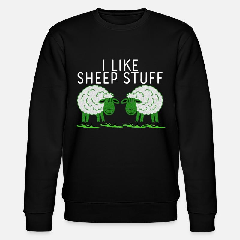 Sheep Joke Cheap Stuff - Stanley/Stella Unisex Bio-Sweatshirt CHANGER  - Schwarz
