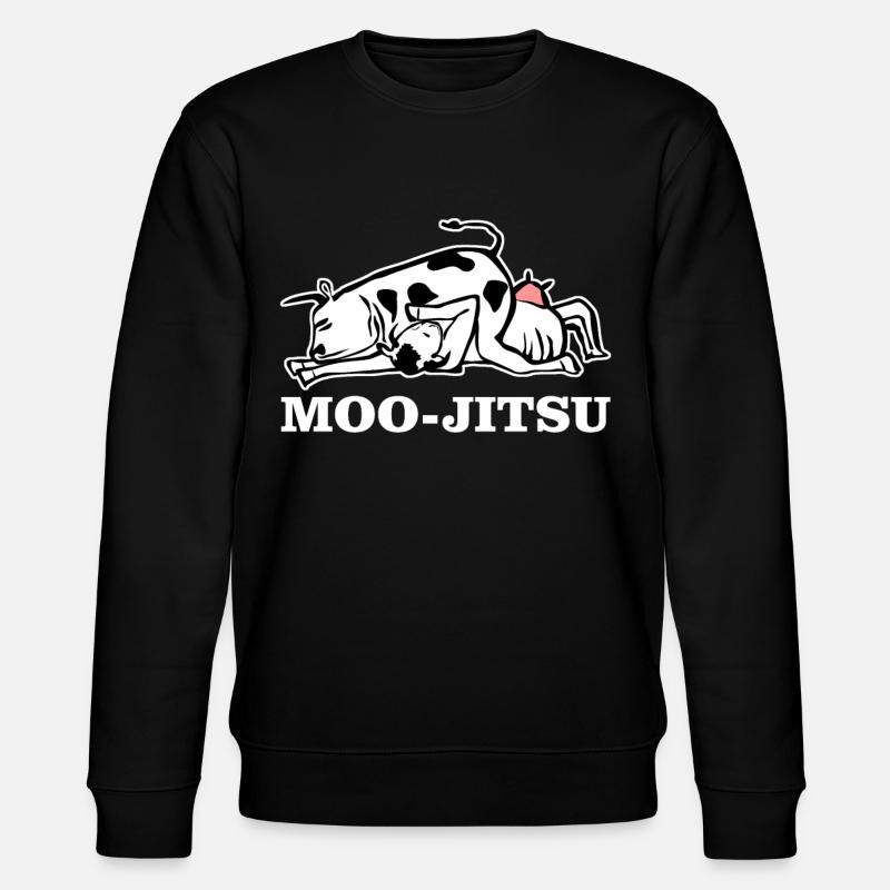 Ju-Jitsu Vache Jiu-Jitsu Brésilien BJJ - Sweat bio CHANGER Stanley/Stella Unisexe - noir