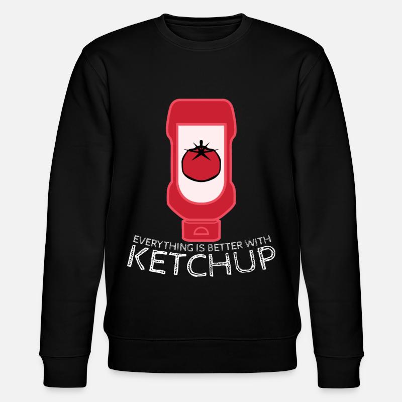 Tomato Ketchup Bottle - Stanley/Stella Unisex Bio-Sweatshirt CHANGER  - Schwarz