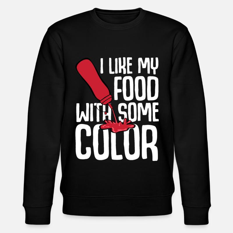 Tomato Ketchup Bottle Costume - Stanley/Stella CHANGER Unisex Organic Sweatshirt - black