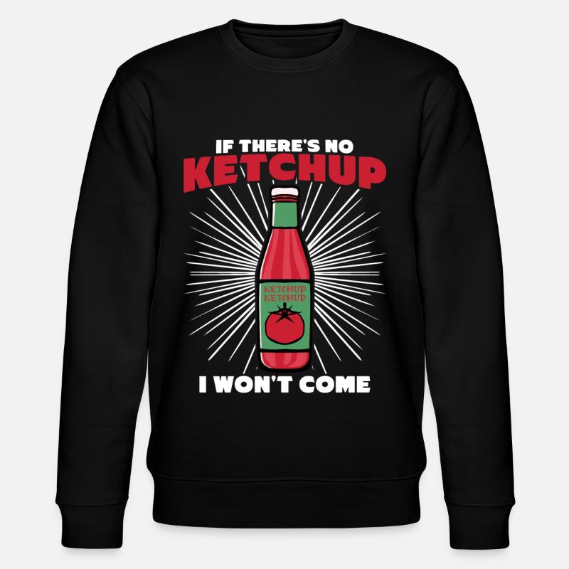 Tomato Ketchup with Tomatos - Stanley/Stella CHANGER Unisex Organic Sweatshirt - black
