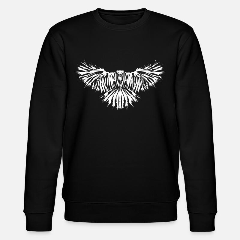Raven Crow Ravens Crows - Stanley/Stella CHANGER Unisex Organic Sweatshirt - black