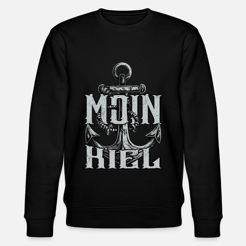 Moin Kiel - Stanley/Stella Unisex Bio-Sweatshirt CHANGER - Schwarz