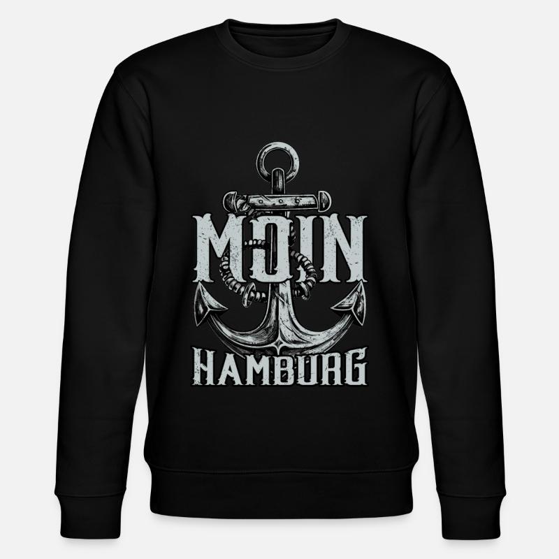 Bonjour Hambourg - Sweat bio CHANGER Stanley/Stella Unisexe - noir