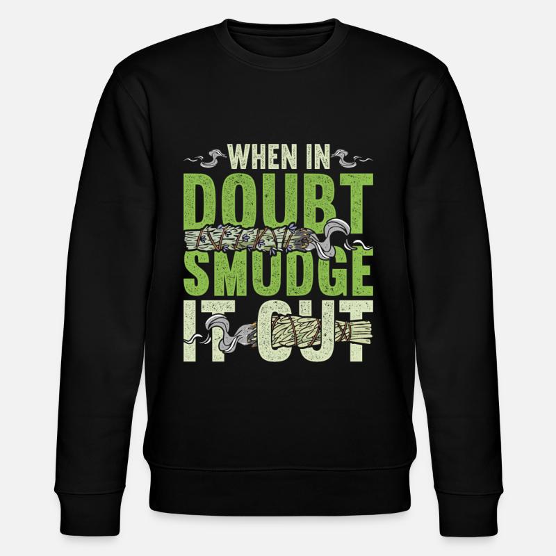 Smudging Wohnung Ausräuchern - Stanley/Stella Unisex Bio-Sweatshirt CHANGER  - Schwarz