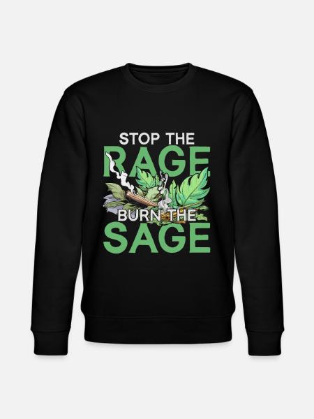 Smudging Wohnung Ausräuchern - Stanley/Stella Unisex Bio-Sweatshirt CHANGER - Schwarz
