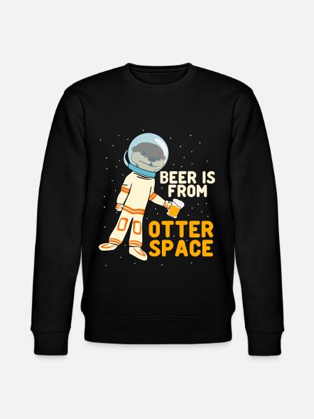 Otters and Beer Otter - Stanley/Stella CHANGER Unisex Organic Sweatshirt - black