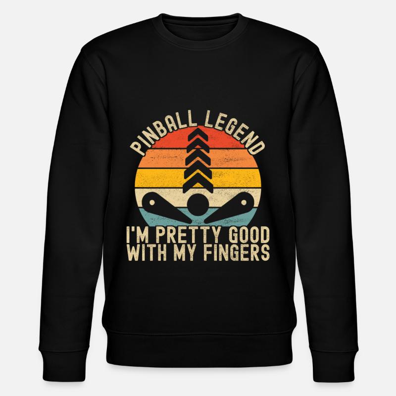 Pinball Flipper - Sweat bio CHANGER Stanley/Stella Unisexe - noir