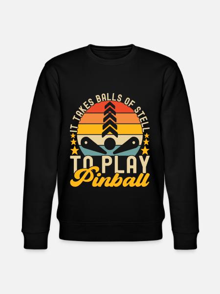Pinball Flipper - Sweat bio CHANGER Stanley/Stella Unisexe - noir