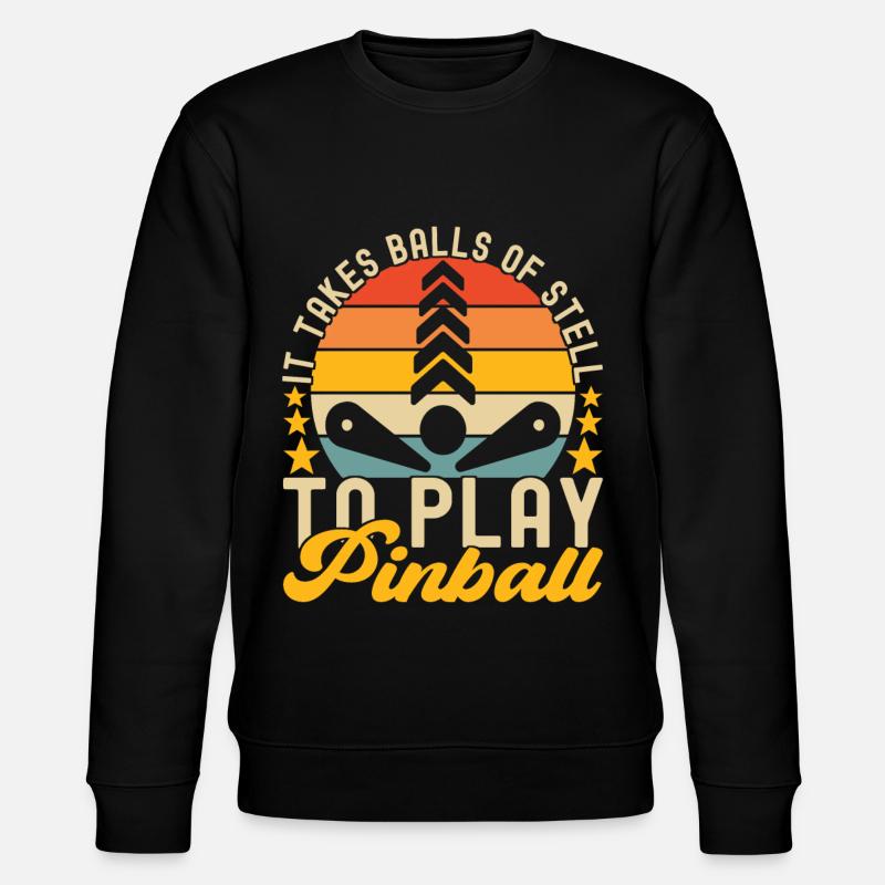 Pinball Flipper - Sweat bio CHANGER Stanley/Stella Unisexe - noir