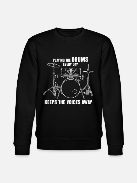 Drummer Drumset Drumsticks Drum Drums - Sweat bio CHANGER Stanley/Stella Unisexe - noir