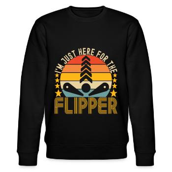 Pinball Flipper - Stanley/Stella CHANGER Unisex Organic Sweatshirt - black - Front - Nik (191cm) & Marisol (170cm)