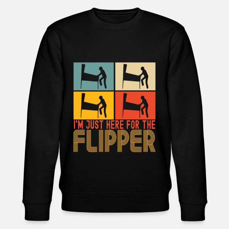 Pinball Flipper - Stanley/Stella CHANGER Unisex Organic Sweatshirt - black