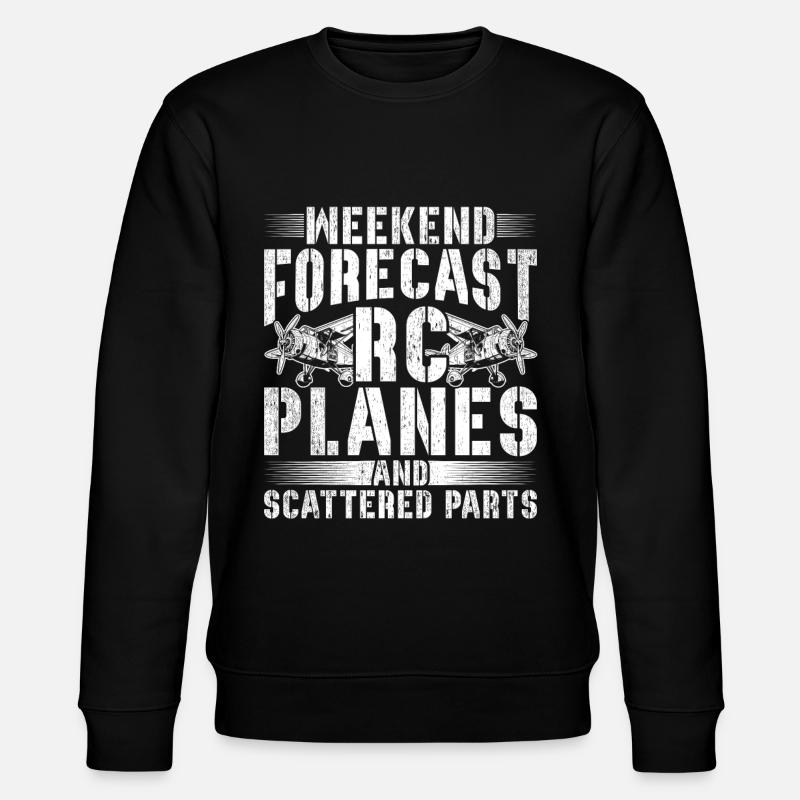 Maquette d’avion - Sweat bio CHANGER Stanley/Stella Unisexe - noir
