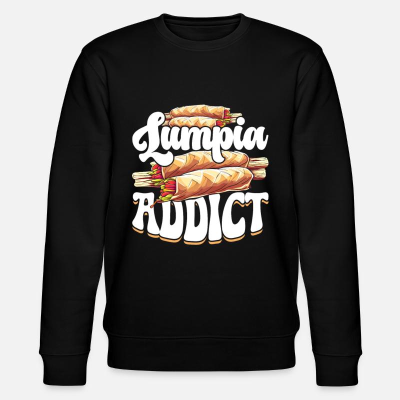 Lumpia Addict - Stanley/Stella CHANGER Unisex Organic Sweatshirt - black