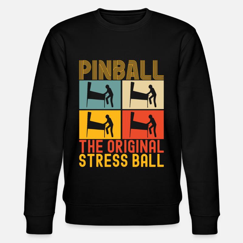 Pinball Flipper - Stanley/Stella Unisex Bio-Sweatshirt CHANGER - Schwarz