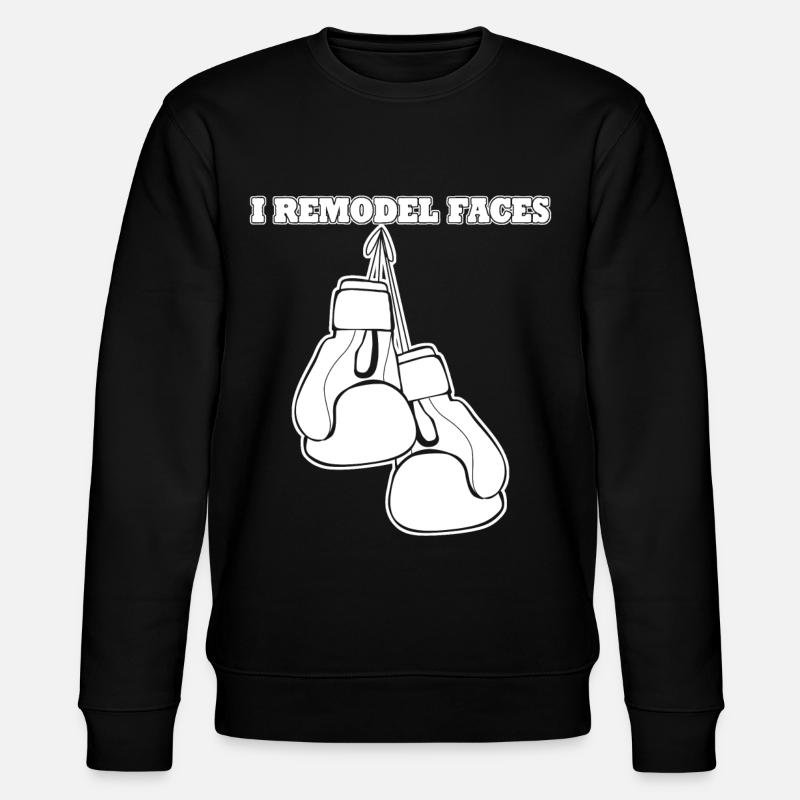 Boxer Joke Boxing Gloves - Stanley/Stella CHANGER Unisex Organic Sweatshirt - black