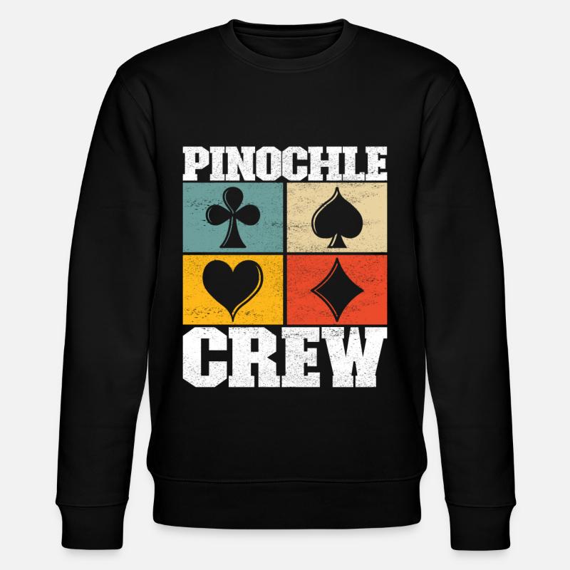 Binokel Pinochle - Stanley/Stella Unisex Bio-Sweatshirt CHANGER  - Schwarz