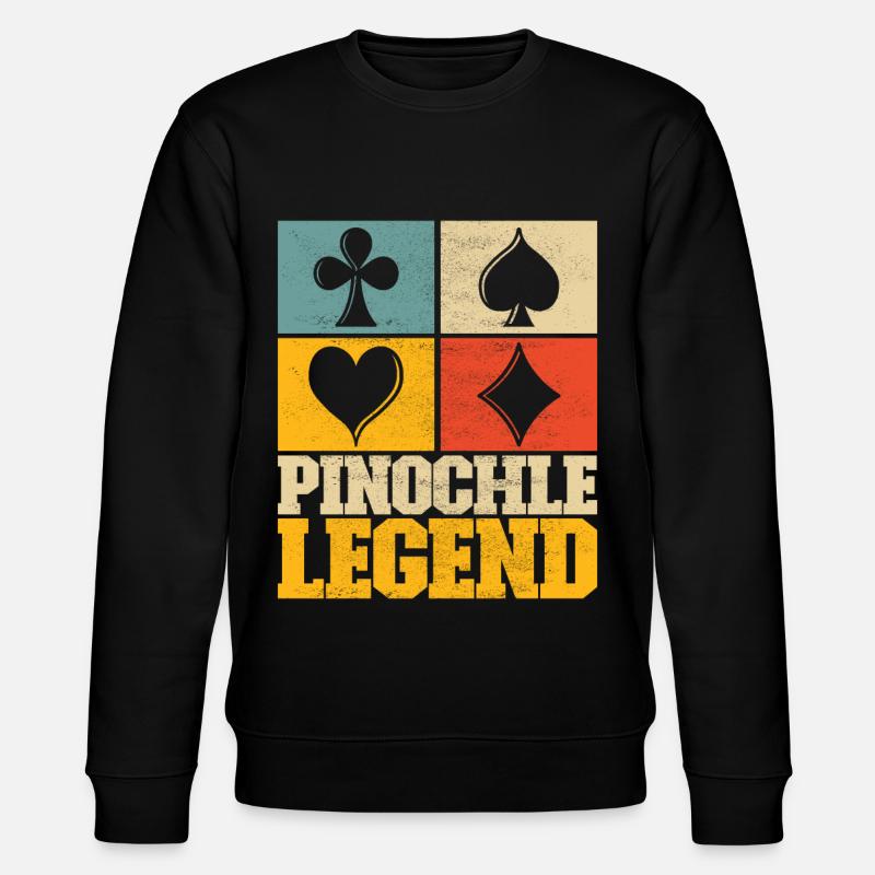 Binokel Pinochle - Stanley/Stella Unisex Bio-Sweatshirt CHANGER  - Schwarz