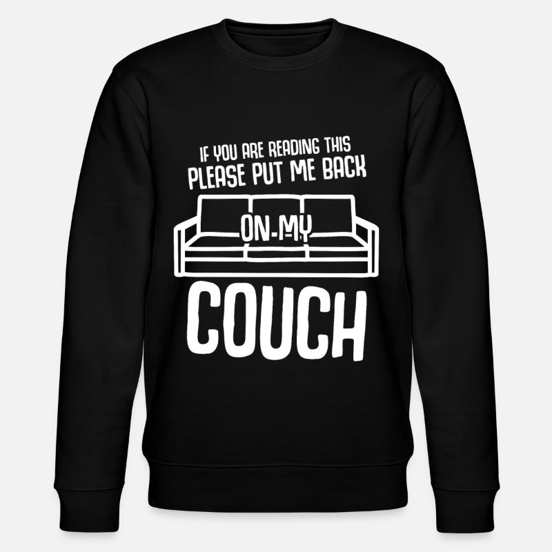Couch Sofa - Stanley/Stella Unisex Bio-Sweatshirt CHANGER  - Schwarz