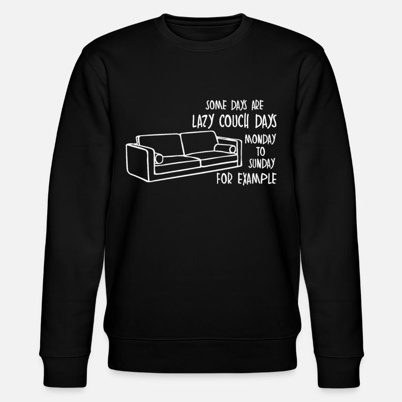 Canapé Blague Canapé paresseux - Sweat bio CHANGER Stanley/Stella Unisexe - noir