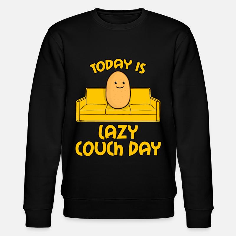 Potato Couch Sofa - Stanley/Stella CHANGER Unisex Organic Sweatshirt - black