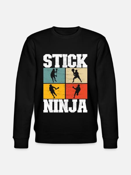 Lacrosse Lacrosse Players - Stanley/Stella CHANGER Unisex Organic Sweatshirt - black