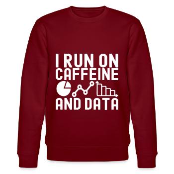 Data Science Datenanalyst - Stanley/Stella Unisex Bio-Sweatshirt CHANGER  - Burgunderrot - Vorne - Nik (191cm) & Marisol (170cm)