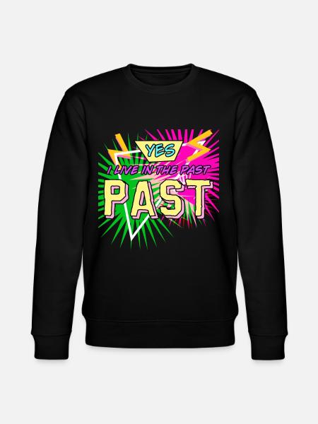 1980's Retro 80s Disco - Stanley/Stella CHANGER Unisex Organic Sweatshirt - black
