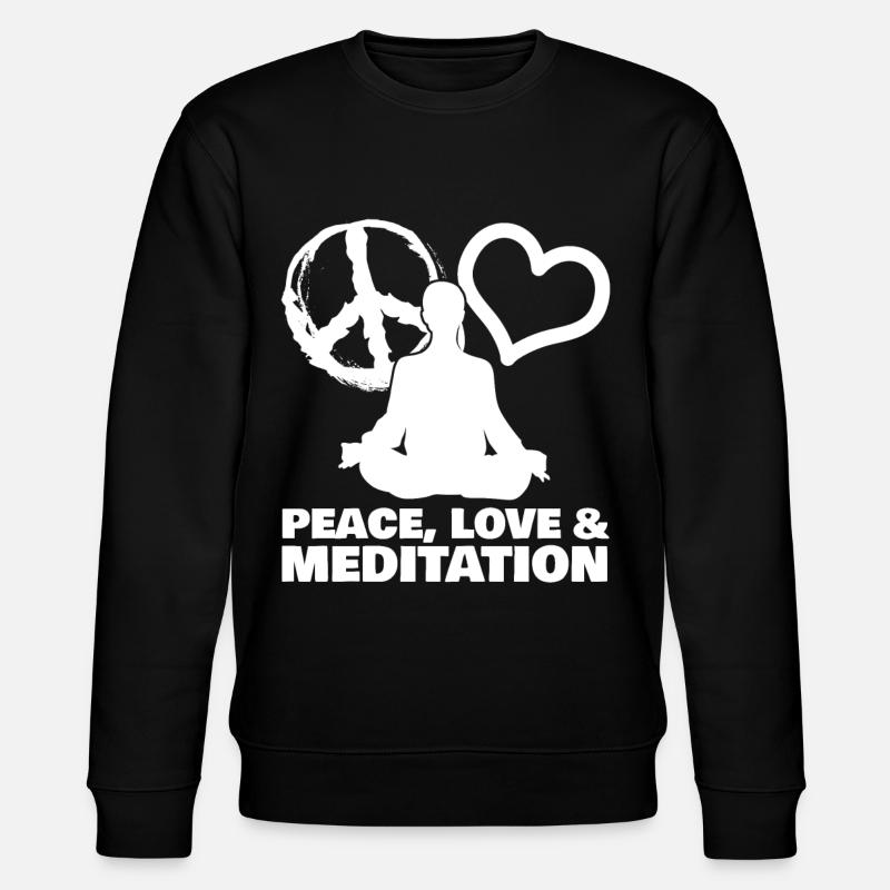 Méditation Paix Méditation Yoga - Sweat bio CHANGER Stanley/Stella Unisexe - noir