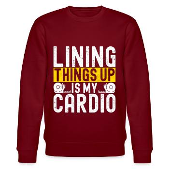 liesenleger floor layer - Stanley/Stella CHANGER Unisex Organic Sweatshirt - burgundy - Front - Nik (191cm) & Marisol (170cm)