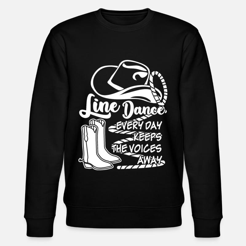 Line Dancing - Stanley/Stella CHANGER Unisex Organic Sweatshirt - black