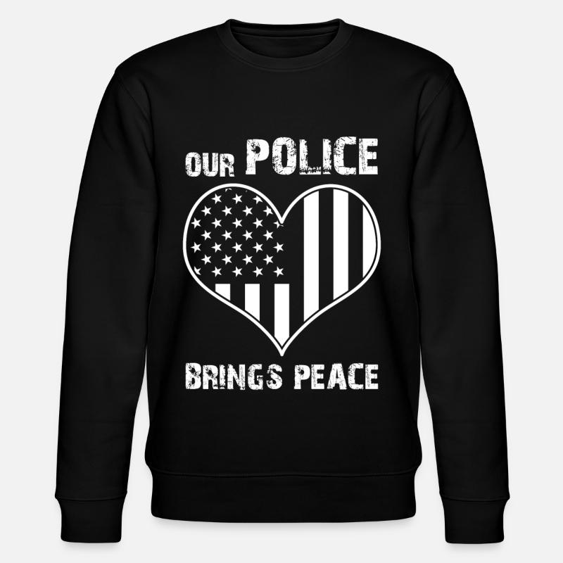 Policier Policier Patriotisme - Sweat bio CHANGER Stanley/Stella Unisexe - noir