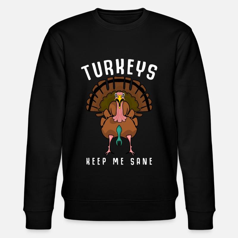 Dindes Dinde Thanksgiving - Sweat bio CHANGER Stanley/Stella Unisexe - noir