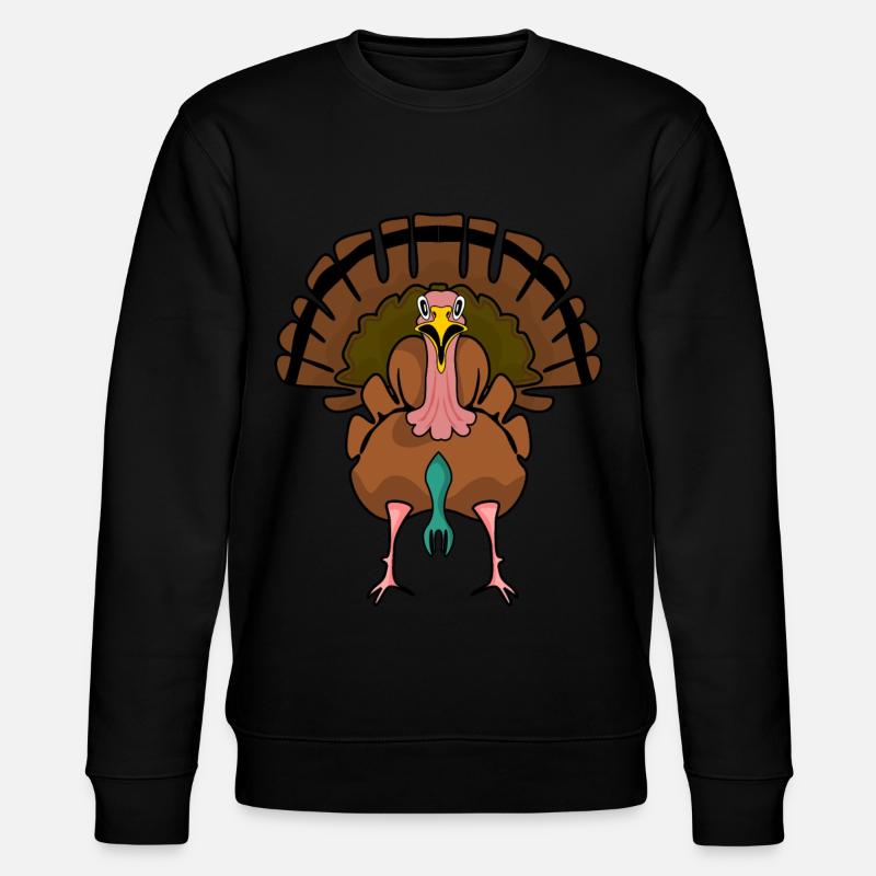 Dinde Dindes Thanksgiving - Sweat bio CHANGER Stanley/Stella Unisexe - noir